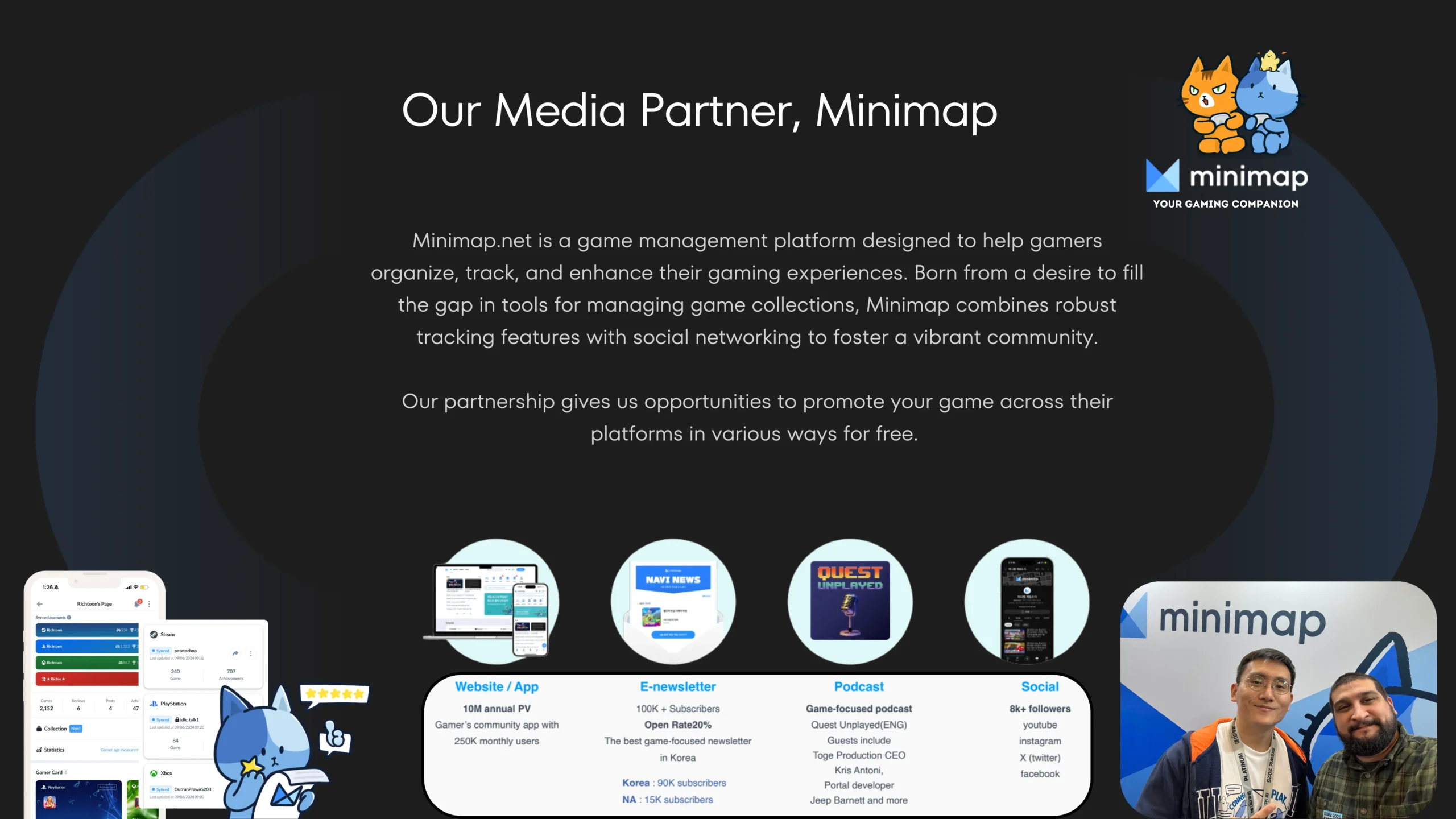 Minimap media partner highlight
